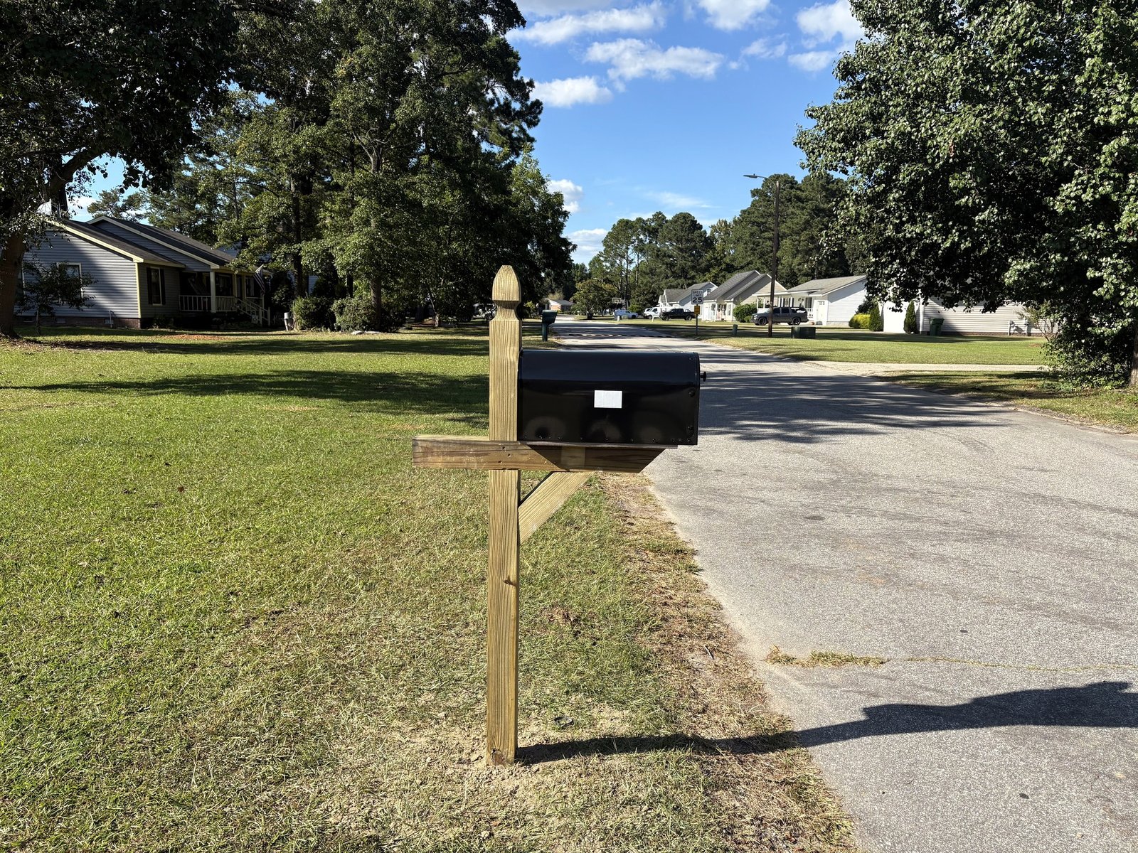 Installed mailbox